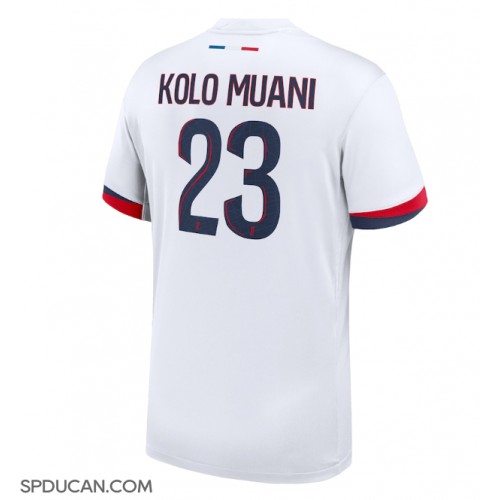 Muški Nogometni Dres Paris Saint-Germain Randal Kolo Muani #23 Gostujuci 2024-25 Kratak Rukav